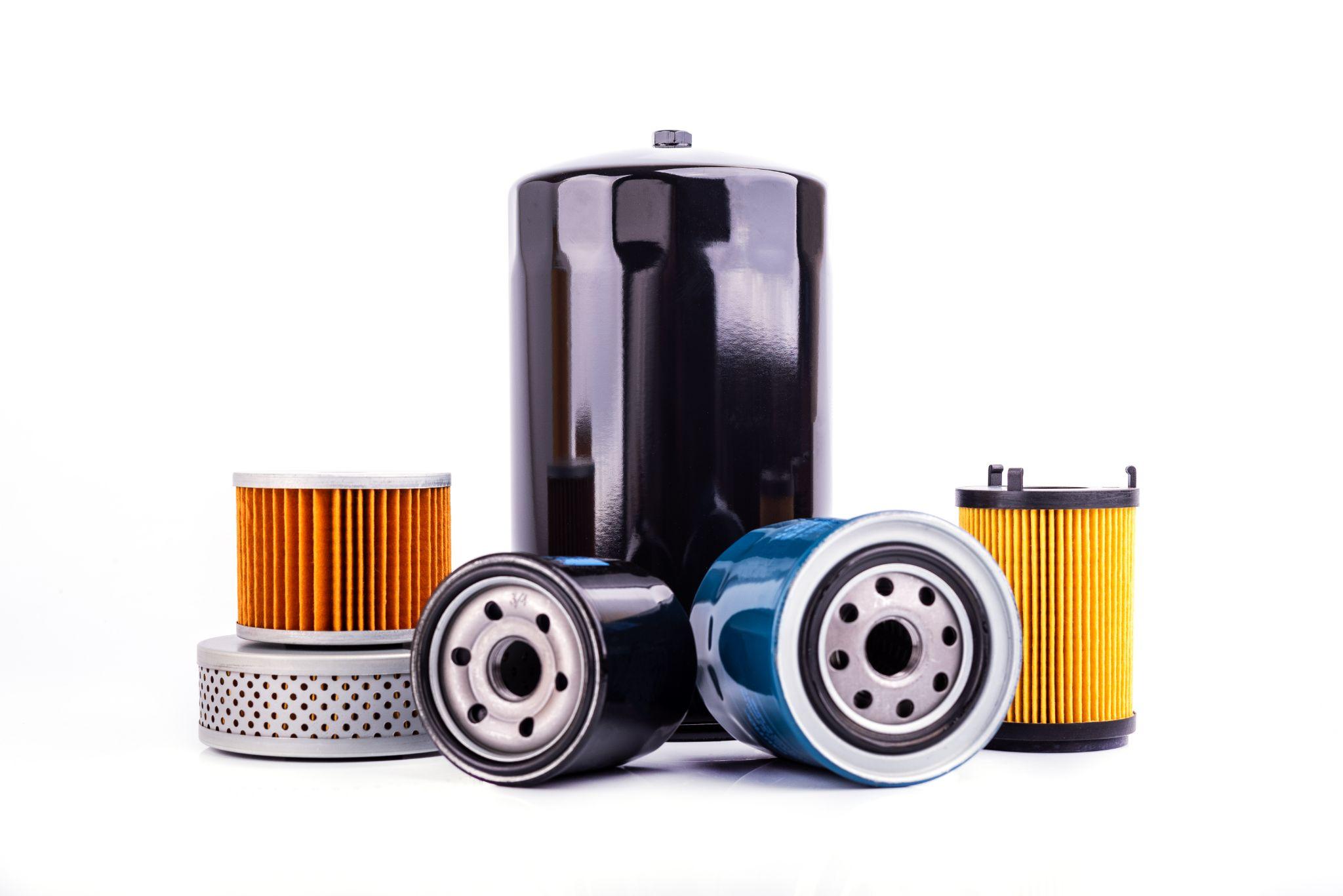 Oil fuel or air filter for engine car