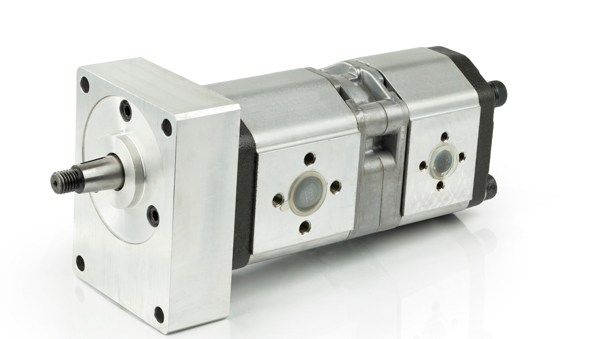 hydraulic pump isolated on white background