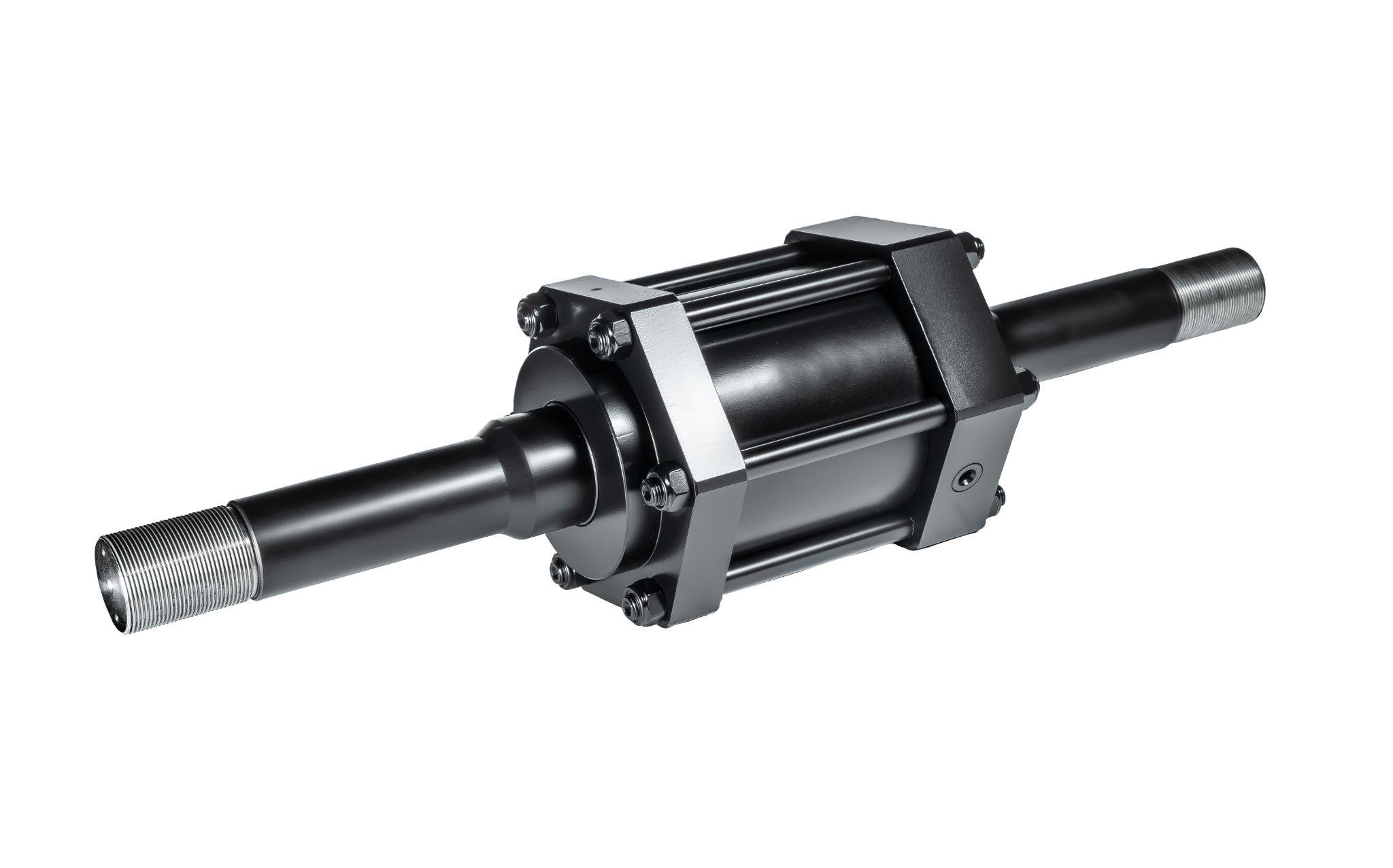 Black hydraulic cylinder pump