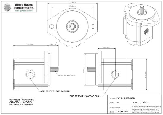Picture of PARKER REPLACEMENT BUILD PUMP FOR