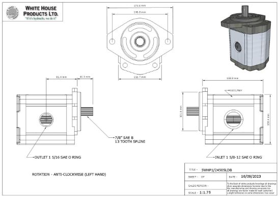 Picture of WHP REPLACEMENT TO CESSNA:24505LDB,