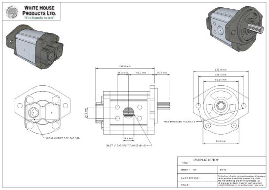 Picture of REPLACEMENT HYDRAULIC GEAR PUMP FOR