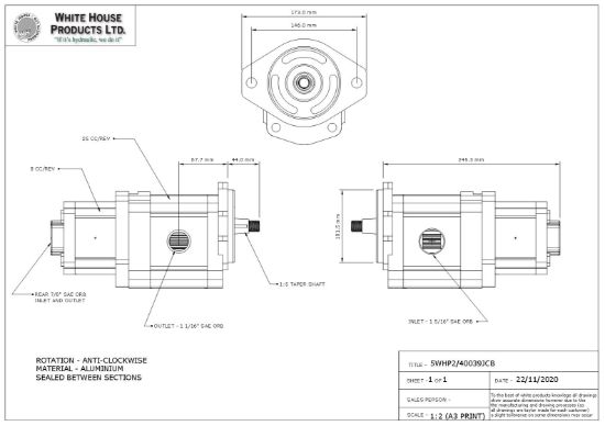 Picture of WHP REPLACEMENT FOR: A25/6.3L 32156