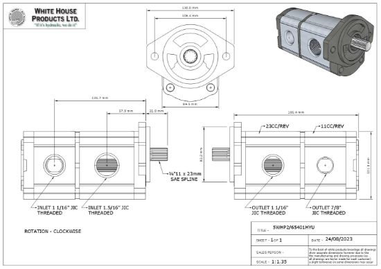 Picture of WHP Equiv To 1PH229119CG/165401/2C