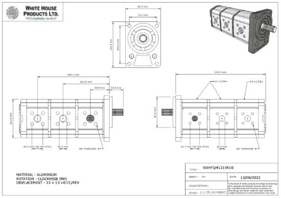 Picture of WHP BETA EQUIV TO ZEXEL 307012-8160
