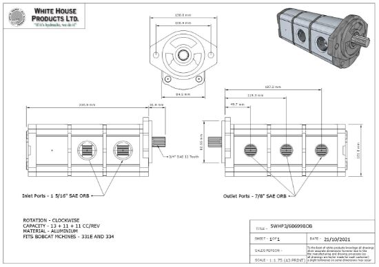 Picture of BETA TRIPLE FOR BOBCAT: 6668699