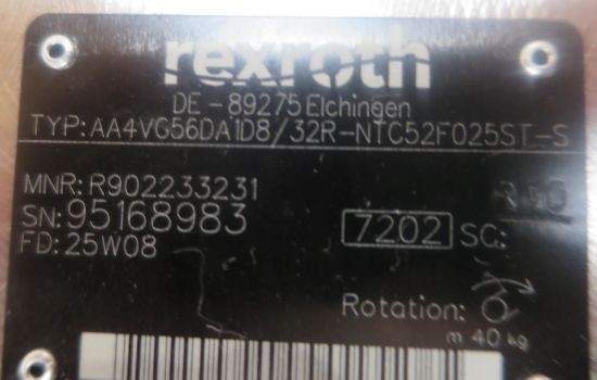 Picture of BOSCH REXROTH No.  R902233231