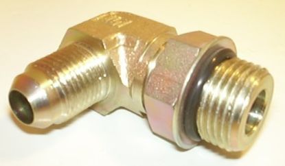 Picture of 9/16 JIC x 3/4 SAE M/M 90/C C/W