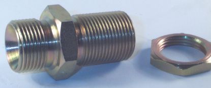 Picture of 1/2 BSP BULKHEAD ADAPTOR + NUTS