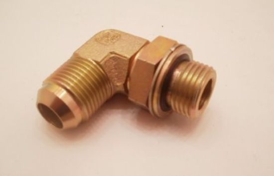 Picture of 1/2 BSP x 7/8 JIC M/M 90/C LOCKNUT