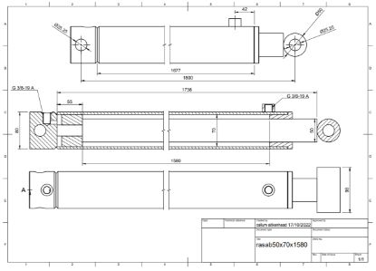 Picture of STAINLESS ROD 50X70X1580 DISP CYL
