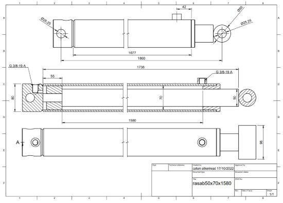 Picture of SINGLE ACTING 40X60X400
