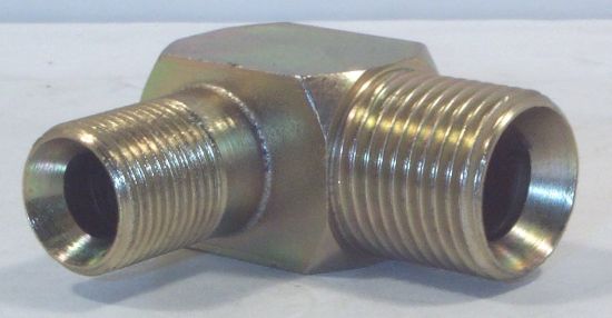 Picture of 1/4 x 3/8 BSP M/M 90/C ADAPTOR