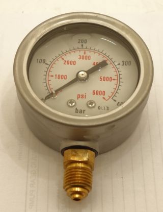 Picture of 400 BAR 63mm STEM PRESS GAUGE