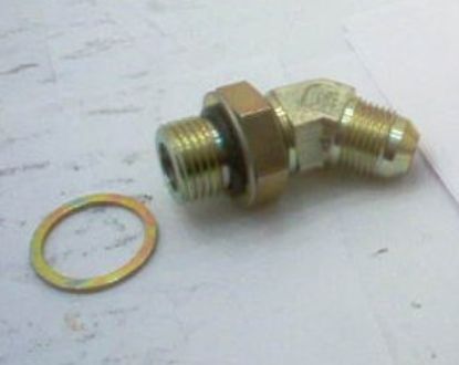 Picture of 1/2 BSP LOCKNUT X 3/4 JIC M/M 45/C