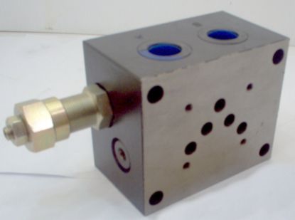 Picture of CETOP 5 SINGLE BANK MANIFOLD + RV**