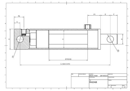 Picture of DOUBLE ACTING 30X60X1000