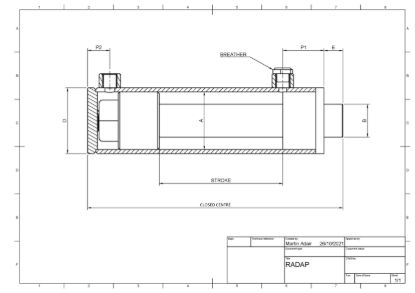 Picture of SINGLE ACTING 70X125X600