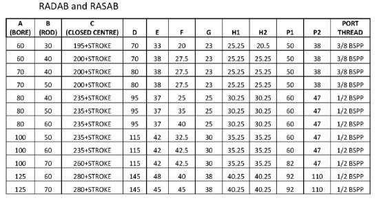 Picture of DOUBLE ACTING 30X60X800