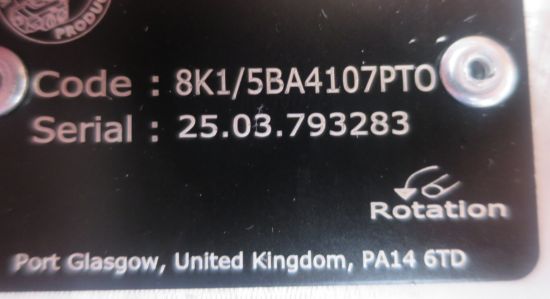 Picture of 107CC /REV 350 BAR A/C BENT AXIS**