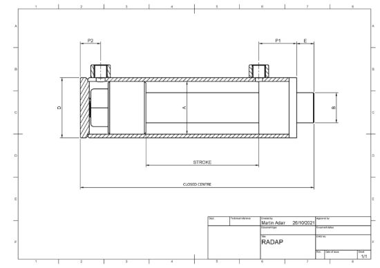 Picture of DOUBLE ACTING 60X80X700